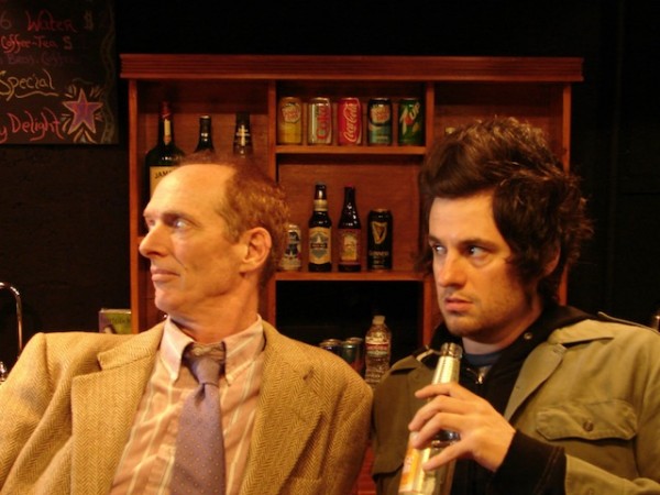 Mark Fuller ton and Brandon Ryan are Earl and Ed in MAP's production of Carl W. Lewis' A SOFT CLICK OF A SWITCH. Image by Doug Staley.