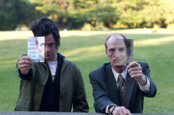 Brandon Ryan and Mark Fullerton are Ed and Earl in MAP's production of SOFT CLICK OF A SWITCH. Image by