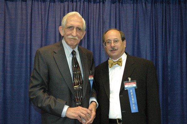 The Second Amendment Foundation's president, Joe Tartaro, with its founder, Alan Gottlieb. Licensed under a CC-By-ShareAlike license.