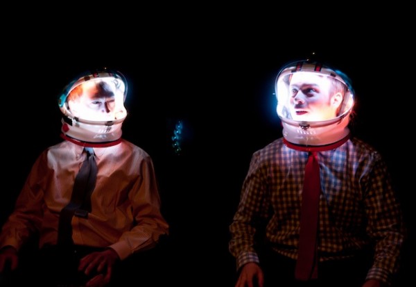 Chuck Armstrong and Charlie Stockman, or the sketch team known as Charles, bring their MOBY ALPHA to the Ballard Underground. Courtesy of Charles.