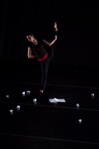Sarah Lustbader reaches in Catherine Cabeen's TORN. Photo by Jazzy Photo.