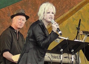 Ms. Lauper at Jazz Fest 20111. Photo Credit: djnaquin67. Licensed CC-BY-SA.