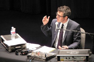 Ira Glass on stage. Photo Credit: S.C. Asher.Licensed CC-BY-NC-SA.