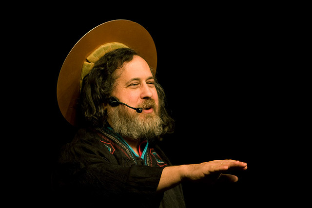 Richard Stallman as St. IGNUtius. Photo by Friprog.Licensed CC-BY-SA.