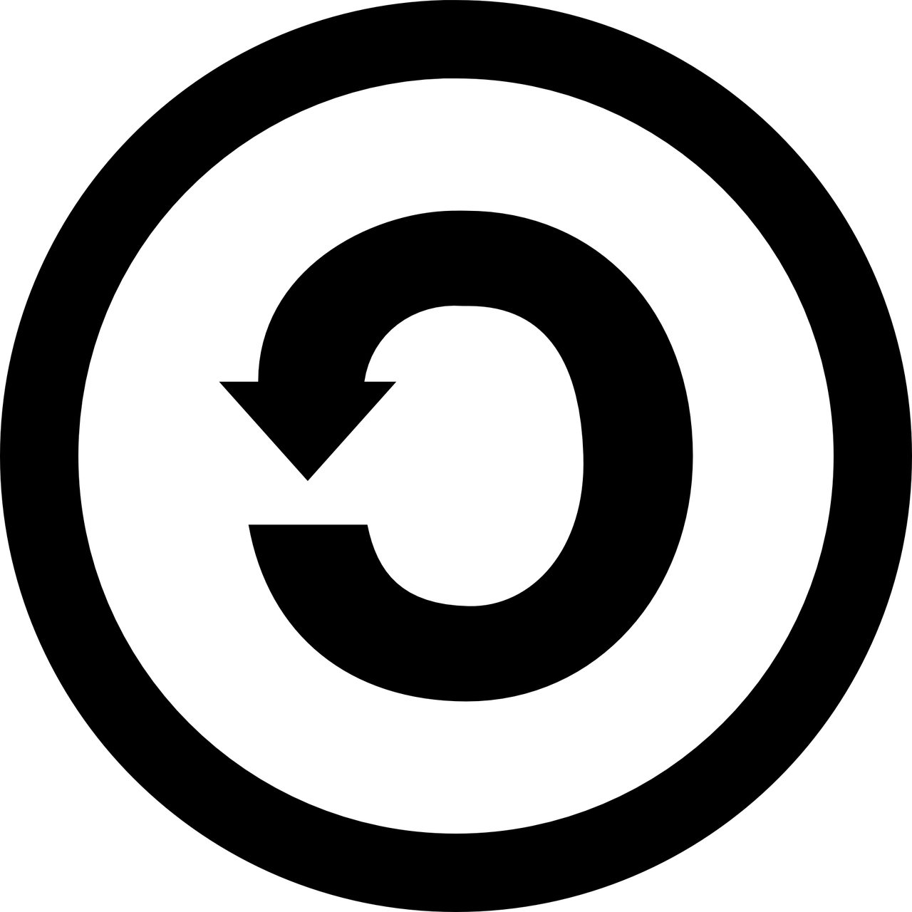 The Creative Commons ShareAlike symbol.