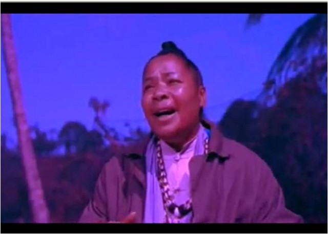 Juanita Hill, who played "Bloody Mary" in the film of Rodgers and Hammerstein's "South Pacific", singing "Bali Hai"!