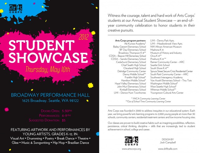 ArtsCorps Student Showcase: Watering the Grassroots