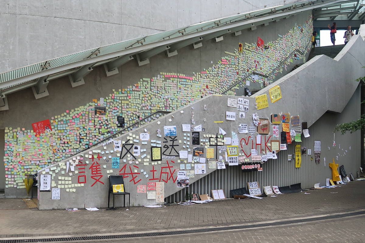 “Lennon Walls” Herald a Sticky-Note Revolution in Hong Kong